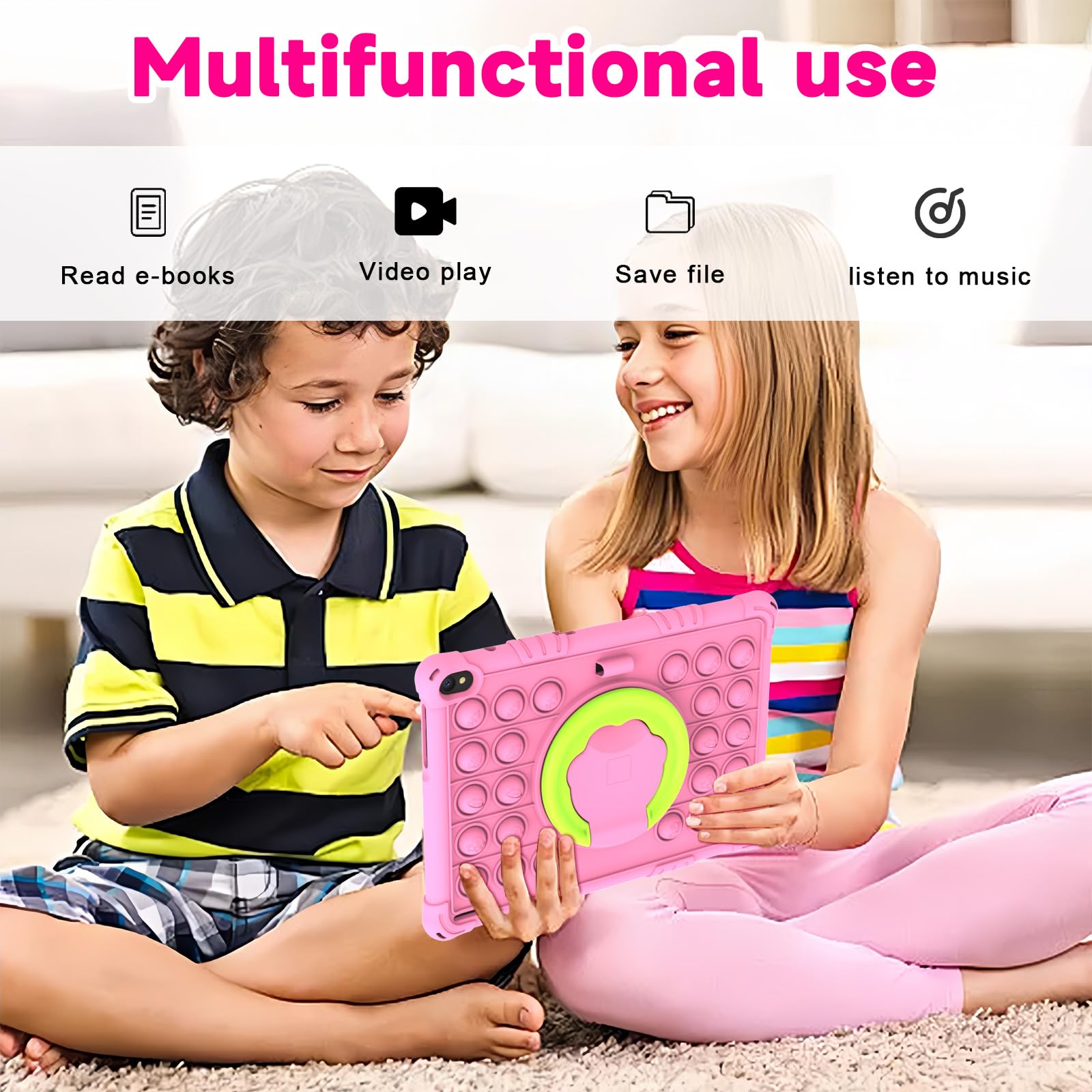 Amazon.com : Android 15 Kids Tablet, 10 inch Tablets for Kids, 8GB